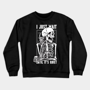 Skeleton's Silent Vigil Crewneck Sweatshirt